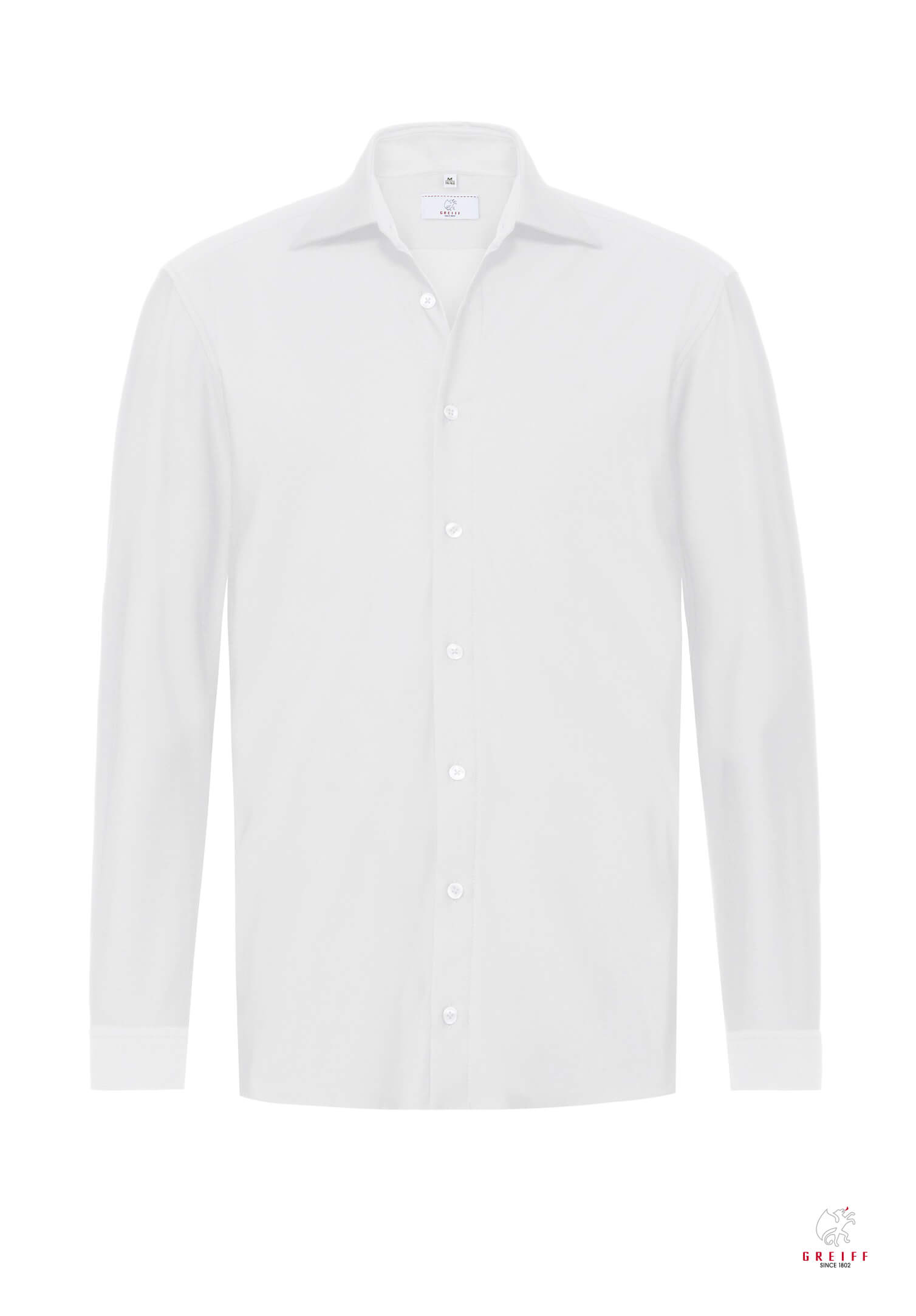 Jerseyhemd Modern Fit - weiß - 41/42